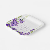 紫デュランタ水色結婚花 ペーパープレート (傾斜あり)