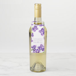 紫デュランタ水色結婚花 ボトルネックタグ