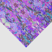 紫トリップ（幻覚体験）のようなとマゼンタの野カラフル花 薄葉紙 (詳細)