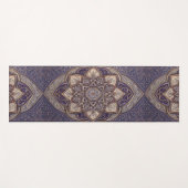 紫トルコ曼荼羅 ヨガマット (正面(横))