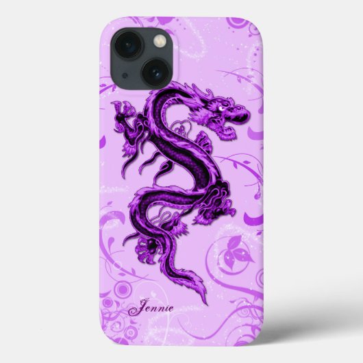 紫ドラゴンカスタムiPhone 7ケース Case-Mate iPhoneケース (裏面)