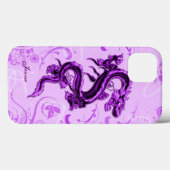 紫ドラゴンカスタムiPhone 7ケース Case-Mate iPhoneケース (裏面 (横))