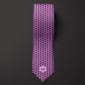 紫ハニカカジュアルム ネクタイ
