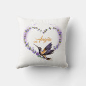 紫ハミパーソナライズされたドリハート クッション (裏面)