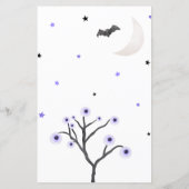 紫ハロウィーン小さなブベイビーシャワービンゴゲーム (裏面)