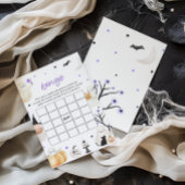 紫ハロウィーン小さなブベイビーシャワービンゴゲーム