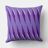 紫ハートの色相ダイヤモンドパターン クッション (裏面)