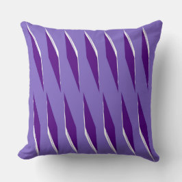 紫ハートの色相ダイヤモンドパターン クッション