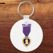 紫ハート キーホルダー (正面)