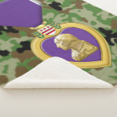 紫ハート シェルパブランケット (3/4)