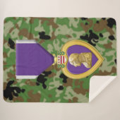 紫ハート シェルパブランケット (正面(横))