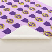 紫ハート シェルパブランケット (3/4)