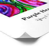 紫ハート ポスター (角)