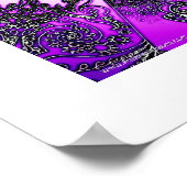 紫ハート ポスター (角)