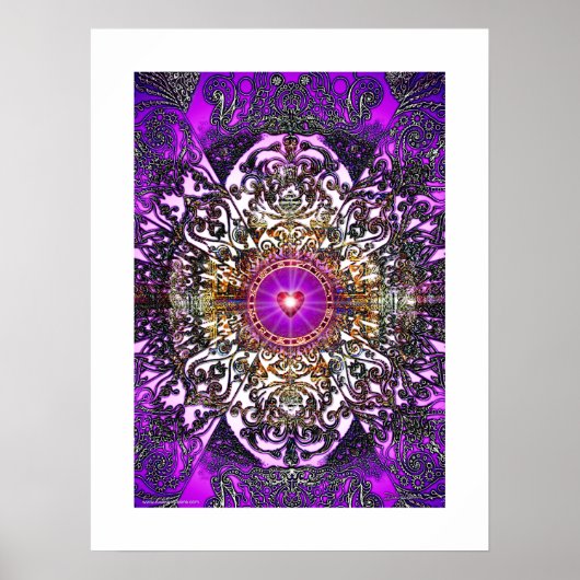 紫ハート ポスター (正面)