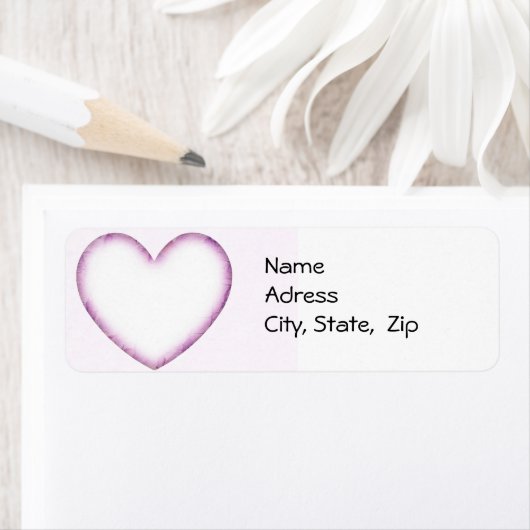 紫ハート ラベル (インサイチュ)