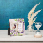 紫バイオレットアーチ写真ユニーク洗礼記念 フォトプラーク (インサイチュ)