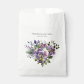 紫バイオレットカラーブーケ結婚ーズ フェイバーバッグ (正面)