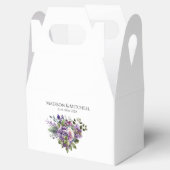 紫バイオレットカラーブーケ結婚ーズ フェイバーボックス (オープン)