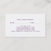 紫バイオレットフローラ美容師アポイントメントSP 予約カード (裏面)