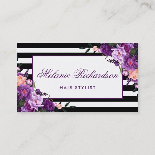 紫バイオレットフローラ美容師アポイントメントSP 予約カード (正面)