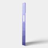 紫バイオレットブルーのメッシュグラデーションパターンモノグラム Case-Mate iPhoneケース (裏面 / 右)
