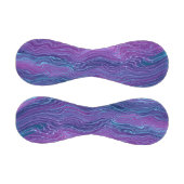 紫バイオレットブルーマーブリングアクリル抽象化 野球ボール (パネル)