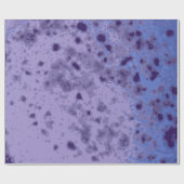 紫バイオレットブルー抽象芸術動揺して模様 ラッピングペーパー (フラット)