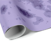 紫バイオレットブルー抽象芸術動揺して模様 ラッピングペーパー (ロールコーナー)