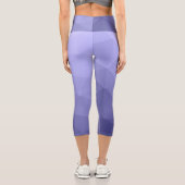 紫バイオレットメッシュのジオメトグラデーションリックパターン カプリレギンス (裏面)