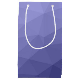 紫バイオレットメッシュのジオメトグラデーションリックパターン スモールペーパーバッグ