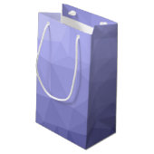 紫バイオレットメッシュのジオメトグラデーションリックパターン スモールペーパーバッグ (裏面アングル)