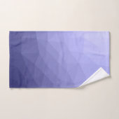 紫バイオレットメッシュのジオメトグラデーションリックパターン バスタオルセット (ハンドタオル)