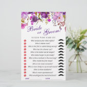 紫バイオレット牡丹フローラブライダルシャワーゲーム (スタンド正面)