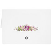 紫バイオレット薄紫フローラサンキューカード (裏面横)