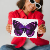 紫バタフライカスタムカットビニールシール シール