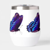 紫バタフライ絶縁飲用ガラス (正面)