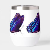 紫バタフライ絶縁飲用ガラス (背面)