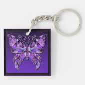 紫バタフライ31キーチェーン キーホルダー (裏面)