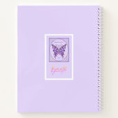 紫バタフライ31ノートブック ノートブック (裏面)