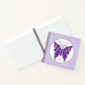 紫バタフライ31ノートブック ノートブック (内部)