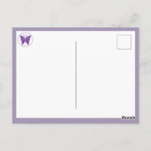 紫バタフライ31ポストカード ポストカード (裏面)