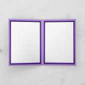 紫バタフライ31空白のカード サンキューカード (内部)