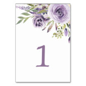 紫バラフローラ表1結婚の表番号 テーブルナンバー (正面)