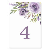 紫バラフローラ表4結婚の表番号 テーブルナンバー (正面)