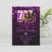 紫バルミツワー招待状/ダビデの星 招待状 (スタンド正面)