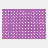 紫パターン（の模様が）ある ラッピングペーパーシート (正面3)