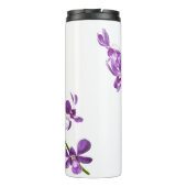 紫パーソナライズされたのデンドロビウム蘭 タンブラー (裏面)