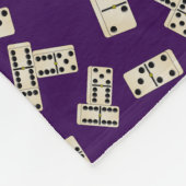 紫パーソナライズされたのドミニオ フリースブランケット (角)