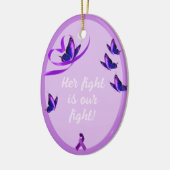 紫パーソナライズされたのハートセラミックまたは セラミックオーナメント (左)